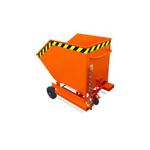 Späne-Kippwagen,HxLxB 990x1115x820mm,0,25m³,Tragl. 300kg,RAL2000,Rollen