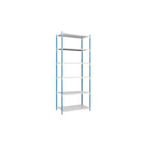 Lagerregal, Grundfeld, HxBxT 2500x970x400mm, Fachl. 125kg, 6xBlechboden