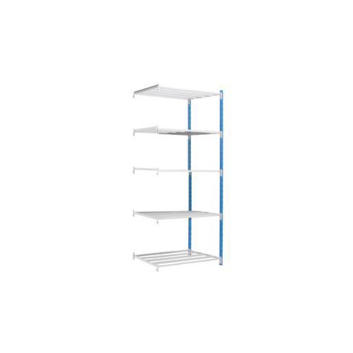 Lagerregal,Anbaufeld,HxBxT 2000x966x800mm,Fachl. 233kg,5xStahlrohrboden
