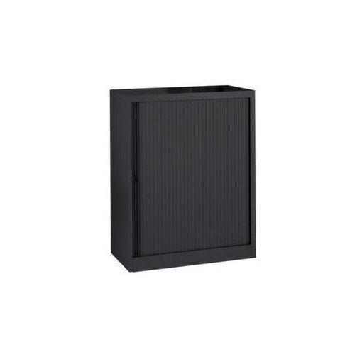 Querrollladenschrank, HxBxT 1030x1000x430mm, 2, 5 OH, Korpus schwarz