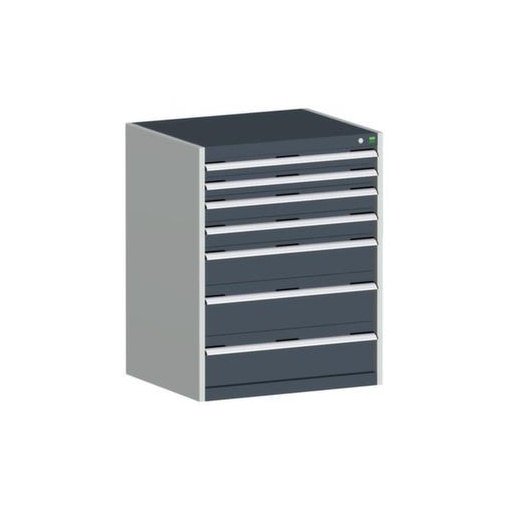 Schubladenschrank, HxBxT 1000x800x750mm, 7 Schublade(n), Schwerlastauszug