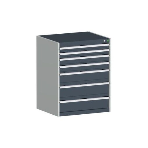 Schubladenschrank, HxBxT 1000x800x750mm, 7 Schublade(n), Schwerlastauszug