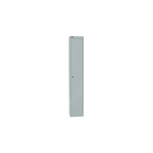 Garderobenschrank,HxBxT 1802x305x305mm,1 Abt.,Zyl.-Schl.,Korpus lichtgrau