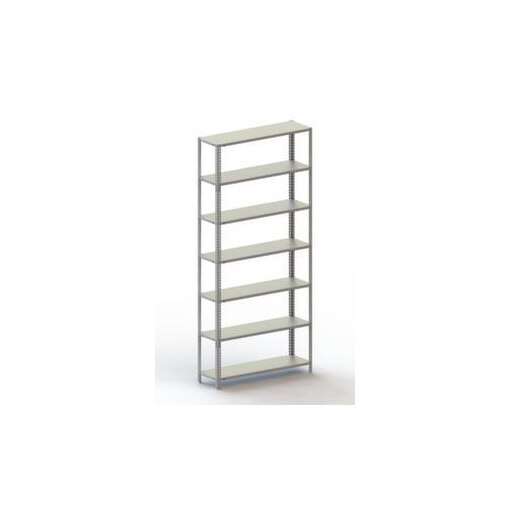 Aktenregal, Grundfeld, HxBxT 2200x1004x304mm, Fachlast 80kg, 7xStahlboden