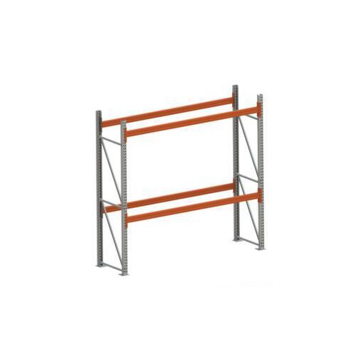 Palettenregal,Grundfeld,HxBxT 2700x2870x800mm,2xTraversen,6 Stellplätze