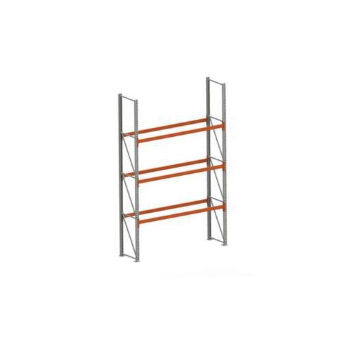 Palettenregal,Grundfeld,HxBxT 4400x2870x800mm,3xTraversen,8 Stellplätze