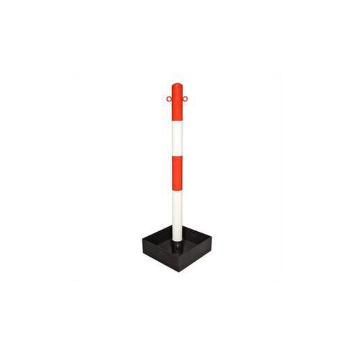 Kettensystem, Pfosten Ø 60mm, rot/weiß, Stahlrohr