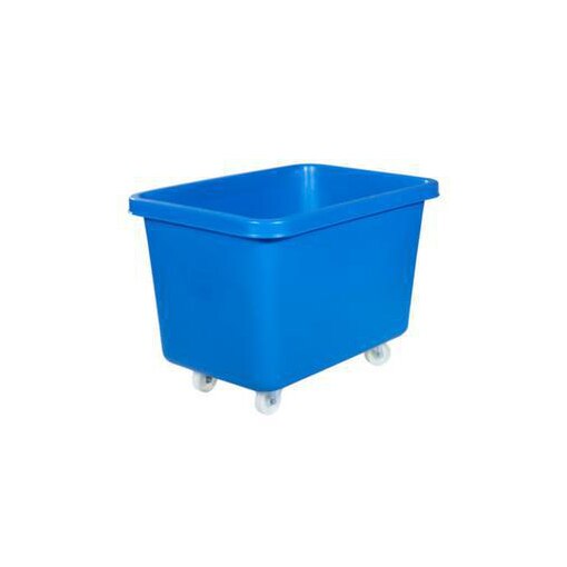 Rechteckbehälter, HxLxB 641x902x660mm, 227l, PE, blau, Wände geschlossen