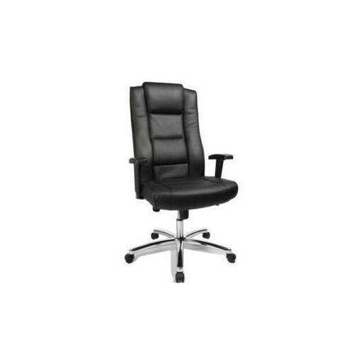 Drehsessel,m. Armlehnen,Sitz Leder schwarz,Sitz HxBxT 420-510x520x480mm