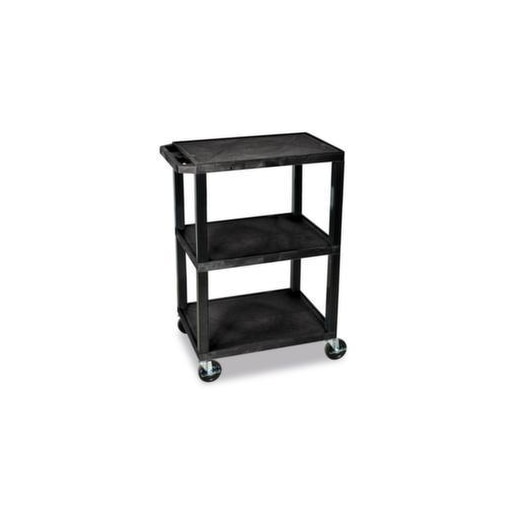 Kunststoff-Etagenwagen, Tragl. 150kg, 3 Etage(n), Ladefl. LxB 610x460mm