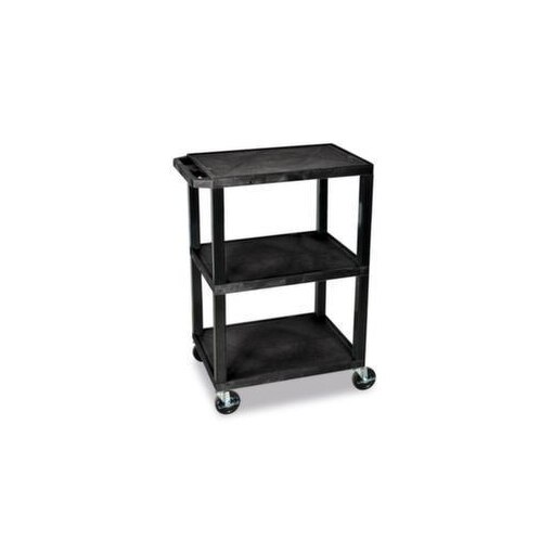 Kunststoff-Etagenwagen, Tragl. 150kg, 3 Etage(n), Ladefl. LxB 610x460mm
