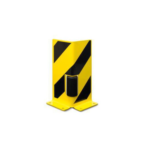 Anfahrschutz, Winkel, H 400mm, Schenkel L 160mm, Stahl, gelb/schwarz