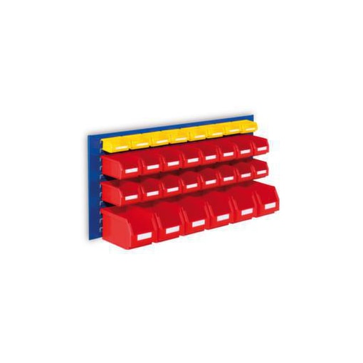 Schlitzplatte m. Kästen, Platten HxB 450x1000mm, Platte RAL5010, lackiert