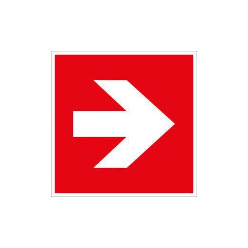 Brandschutzschild, Pfeil, Pfeil rechts/links, Aufkleber, Folie