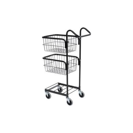 Miniwagen, Tragl. 50kg, 3 Etage(n), HxLxB 1065x650x360mm, schwarz