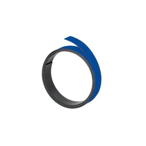 Magnet-Haftband, LxB 1000x15mm, beschriftbar, blau