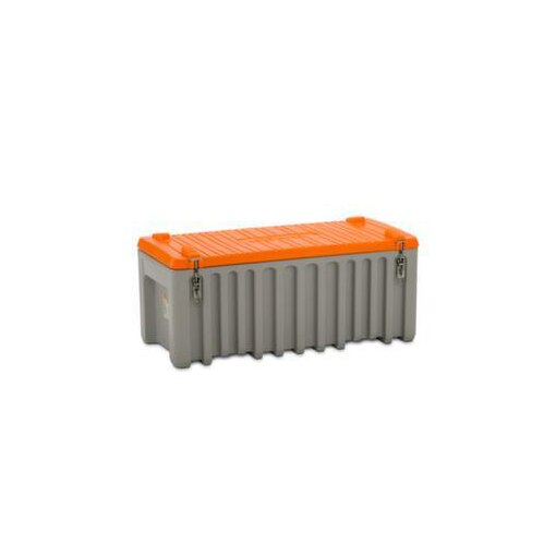 Aufbewahrungsbox, HxLxB 540x600x1200mm, 250l, grau/orange, Einfahrtaschen
