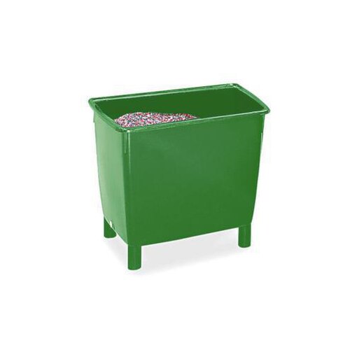 Rechteckbehälter, HxLxB 685x605x790mm, 210l, Regenerat-Kunststoff, grün