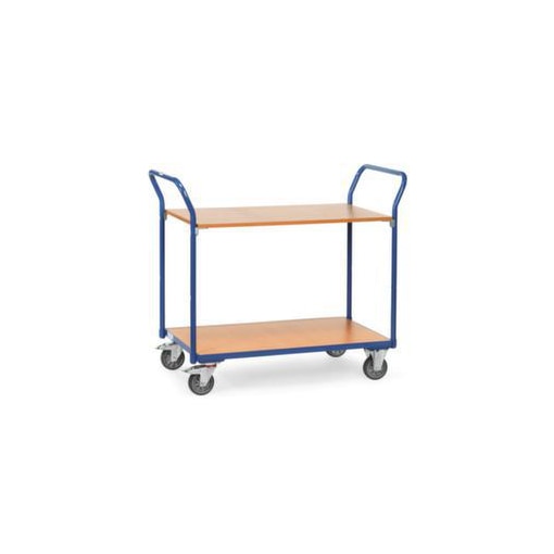Bürowagen, Tragl. 200kg, 2 Etage(n), Ladefl. LxB 1000x600mm, RAL5007