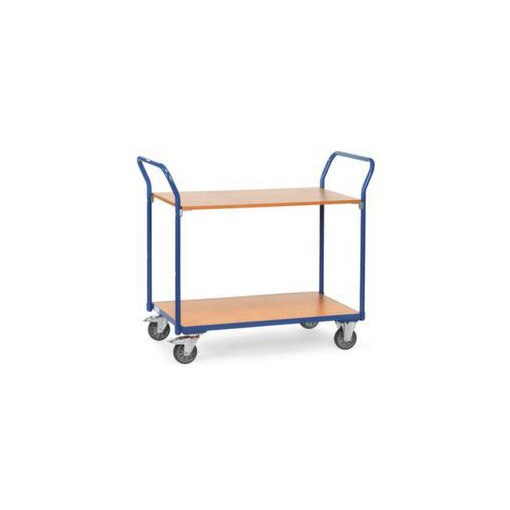 Bürowagen, Tragl. 200kg, 2 Etage(n), Ladefl. LxB 1000x600mm, RAL5007