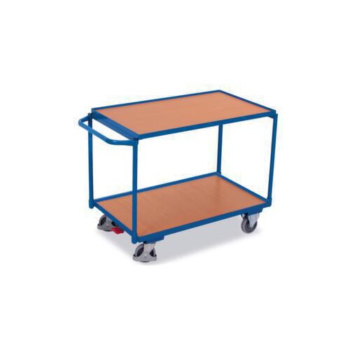 Tischwagen, Tragl. 250kg, 2 Etage(n), Ladefl. LxB 985x590mm, Holzetage