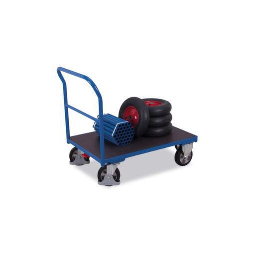 Plattformwagen,Tragl. 1000kg,Ladefl. LxB 1600x800mm,Siebdruckplatteplatte