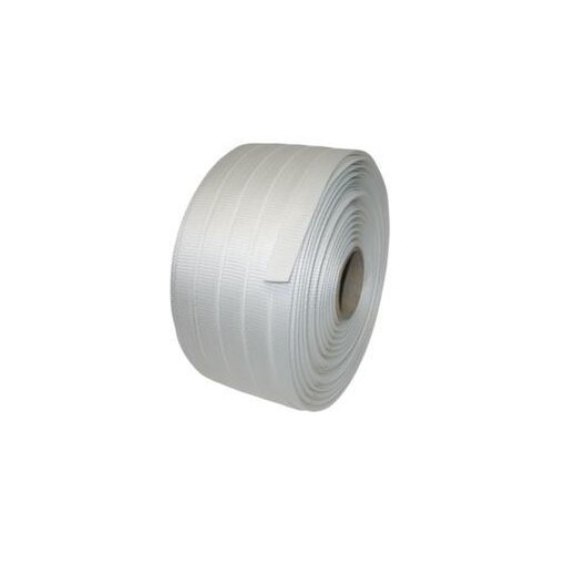 Polyester-Umreifungsband, LxB 600mx16mm, 6000 N, gewebt, weiß