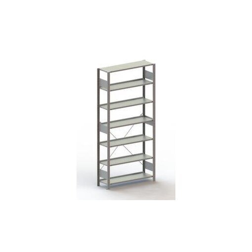 Aktenregal, Grundfeld, HxBxT 2200x1056x336mm, Fachlast 80kg, 7xStahlboden