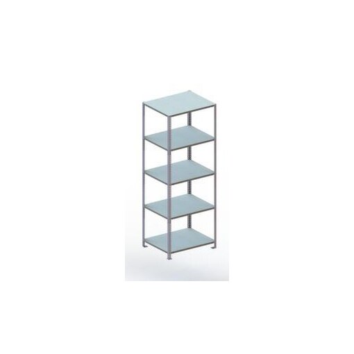 Lagerregal, Grundfeld, HxBxT 2000x754x604mm, Fachlast 100kg, 5xStahlboden