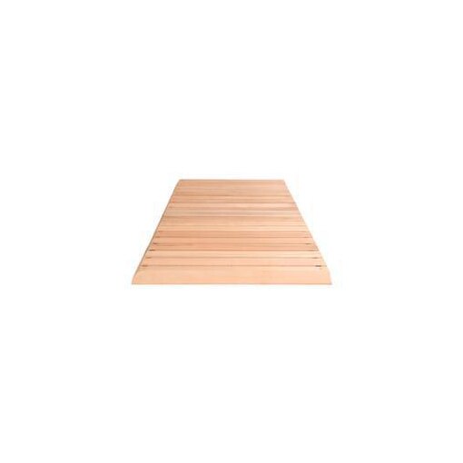 Holz-Laufrost, Meterware, HxB 35x800mm, m. Anfahrkeil, Holz, gerieft