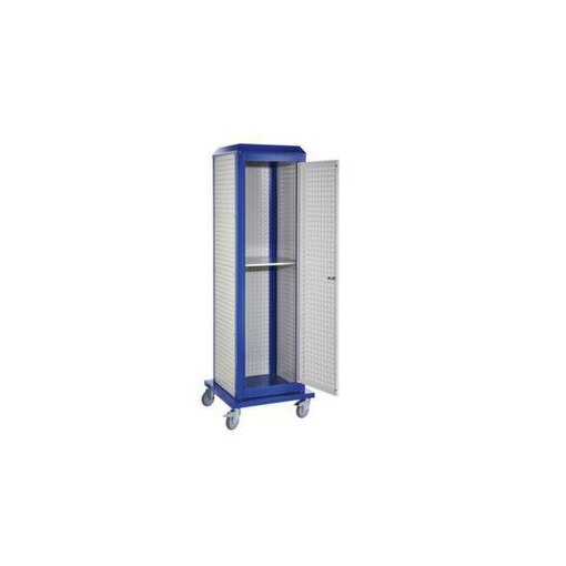 Werkzeugwagen, HxBxT 2175x700x700mm, 3/1 Lochplatten außen/innen