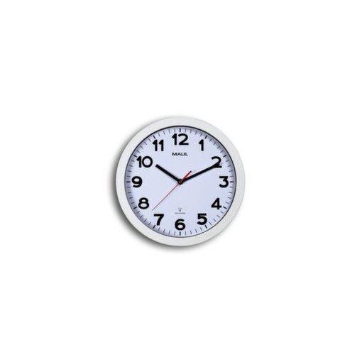 Wanduhr, Funk, arabische Zahlen/Striche, Ziffernblatt weiß, Ø 300mm