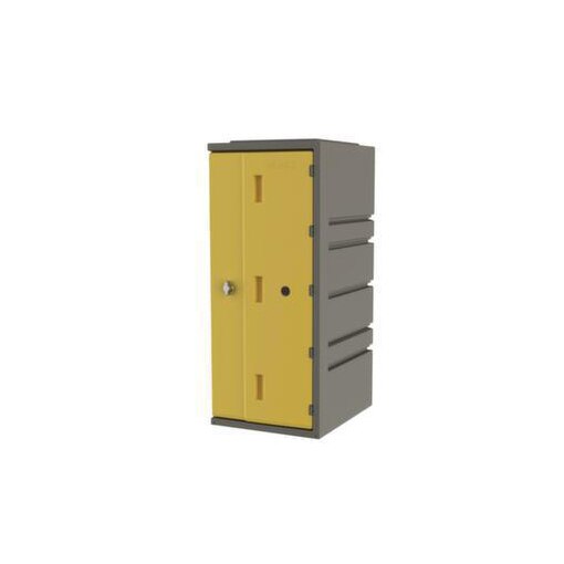 Kunststoff-Schließfach, HxBxT 910x385x470mm, 1 Fächer, Drehriegel
