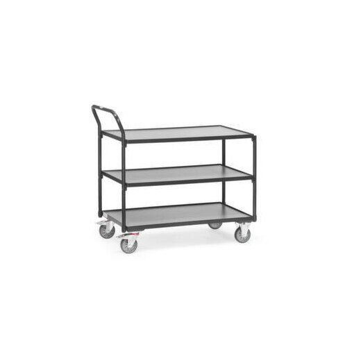 Etagenwagen, Tragl. 300kg, 3 Etage(n), Ladefl. LxB 1000x600mm, Holzetage