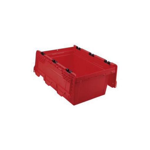 Euronorm-Mehrwegbehälter, HxLxB 199x600x400mm, PP, rot, Wände geschlossen