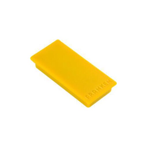 Magnet, m. Kratzschutz, HxB 23x50mm, gelb, Haftkraft 1kg
