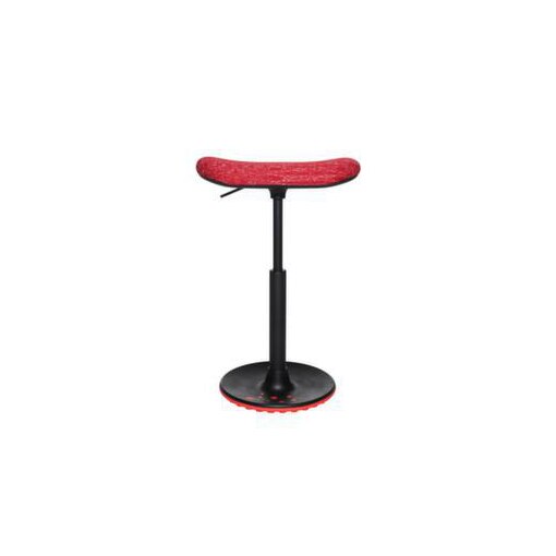 Sitz-/Stehhilfe,m. bewegliche Sitzmechanik,Skatebord-Sitz,Sitz Stoff rot