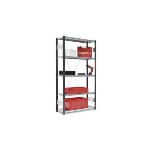 Systemregal, Anbaufeld, HxBxT 1750x1060x435mm, Fachl. 145kg, 4xStahlboden