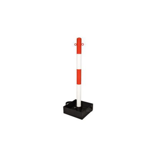 Kettensystem, Pfosten Ø 60mm, rot/weiß, Stahlrohr