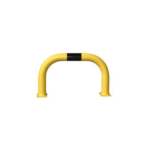 Rammschutzbügel,f. innen,HxB 600x1000mm,Stahl,gelb/schwarz,z. Aufdübeln