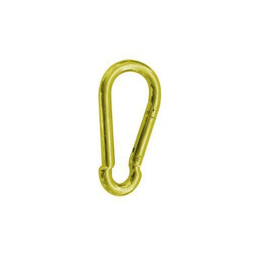 Karabinerhaken, f. Absperrkette, LxB 62x29mm, Stahl, gelb