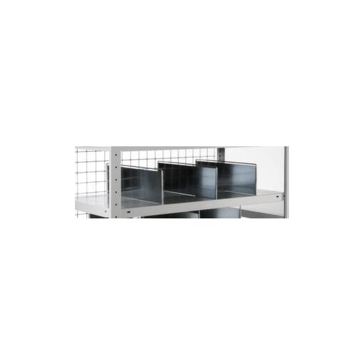 Trennblech, f. Steckregal, HxT 150x500mm, Freistehend, Stahl