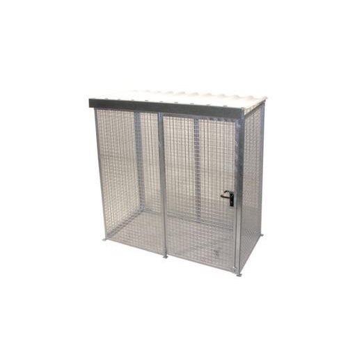 Gasflaschen-Depot, f. 32xØ 230mm Flasche, HxBxT 2190x2100x1085mm, m. Dach