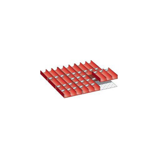 Mulden-Set, 27 Mulden/30 Muldenwände, f. Front H 50mm Schublade 27x27 E