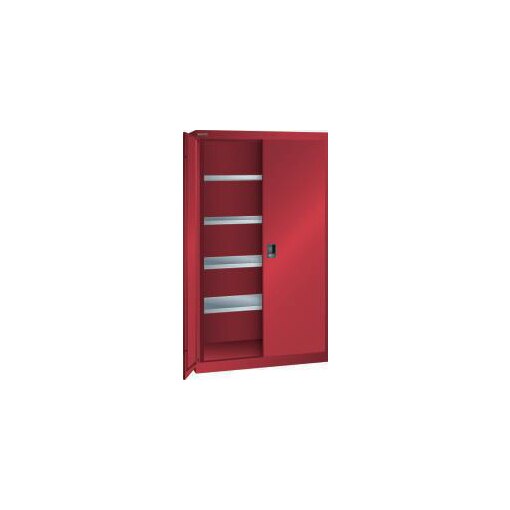 Schwerlast-Flügeltürenschrank, HxBxT 1950x1100x641mm, Lackierung RAL3003