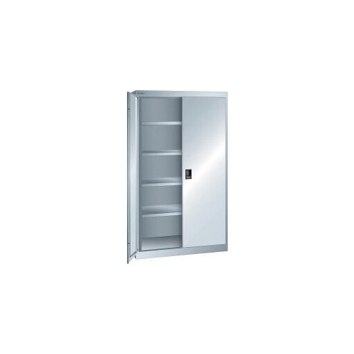 Schwerlast-Flügeltürenschrank, HxBxT 1950x1100x641mm, Lackierung RAL7035