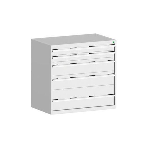 Schubladenschrank,HxBxT 1000x1050x750mm,Deckel-,Boden-,Frontfarbe RAL7035