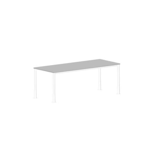 Höhenverstellbarer Schreibtisch, HxBxT 720-840x2000x800mm, MP-hellgrau
