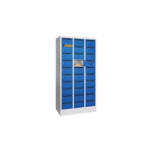 Verteilerschrank,HxBxT 1850x900x500mm,Abt. B 300mm,RAL7035,Front RAL5010