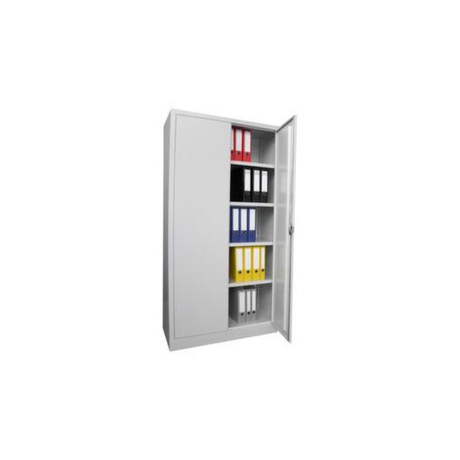 Universalschrank,HxBxT 1950x1000x400mm,4xStahlboden,RAL7035,Front RAL7035